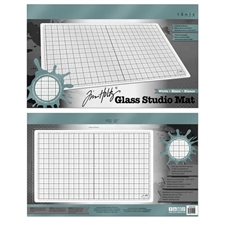 Tim Holtz Glass Studio Mat - White